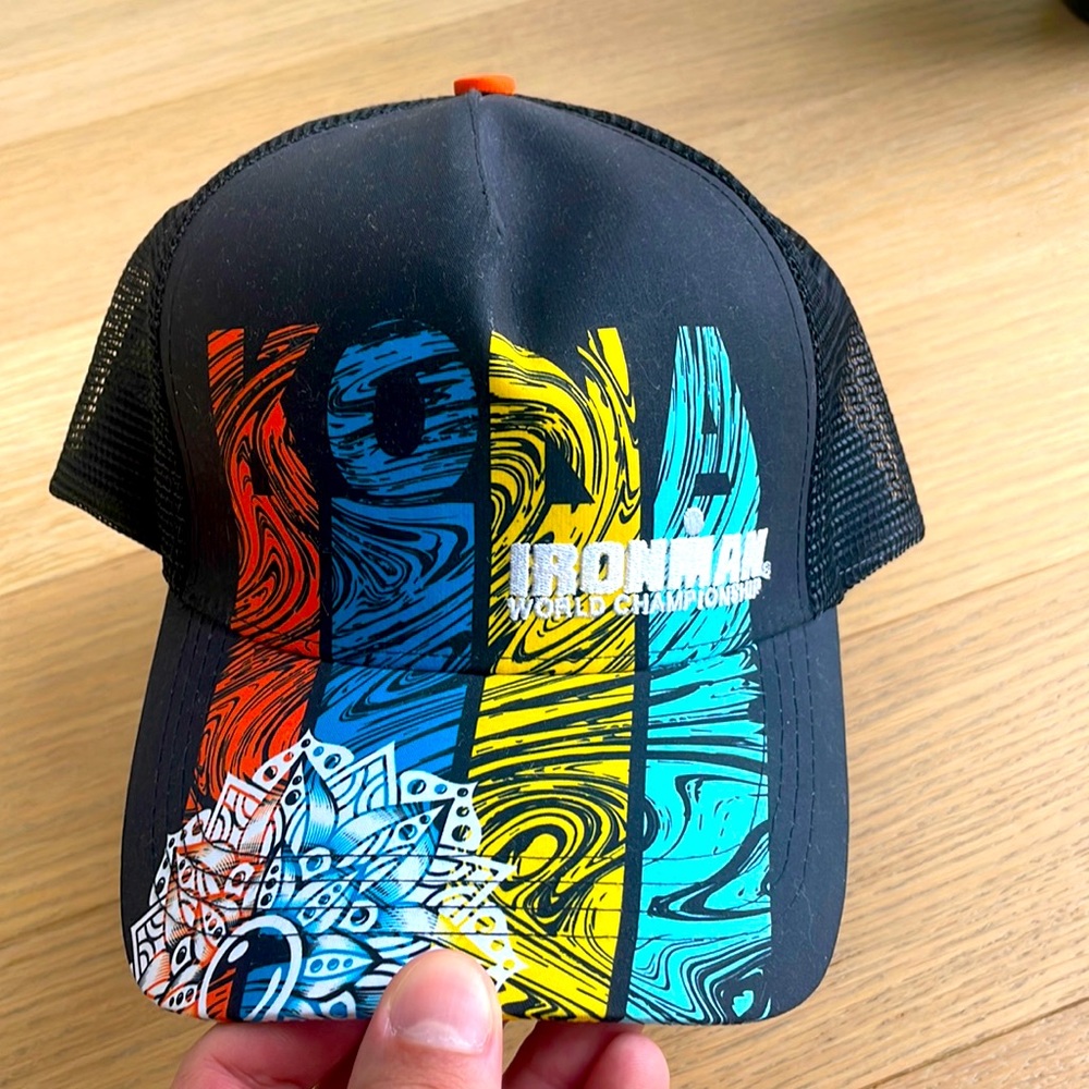 Ironman baseball cap.